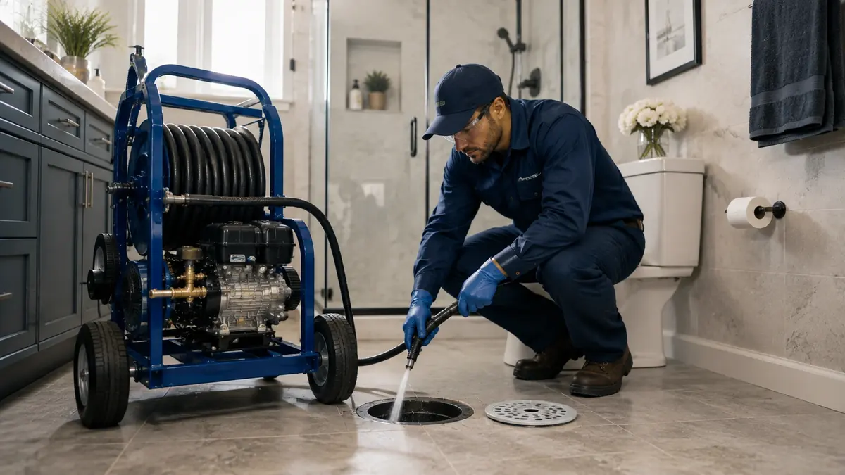 Bathroom Drain Hydro Jetting in Carmel Valley