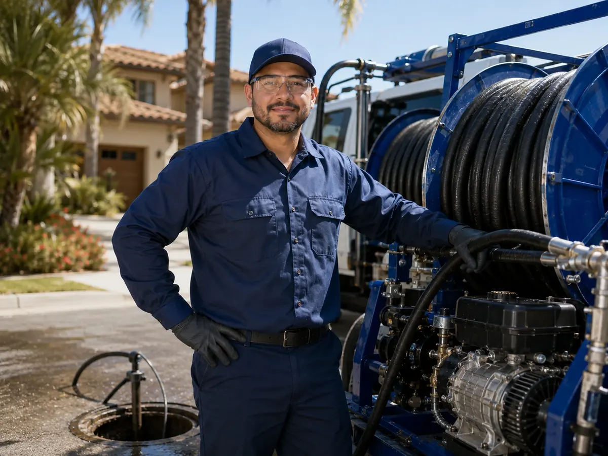 Hydro jet sewer cleaning in Carmel Valley