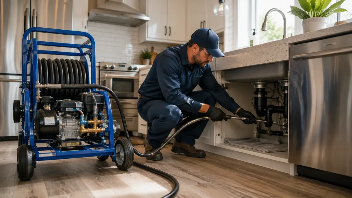 Kitchen Drain Hydro Jetting in Carmel Valley