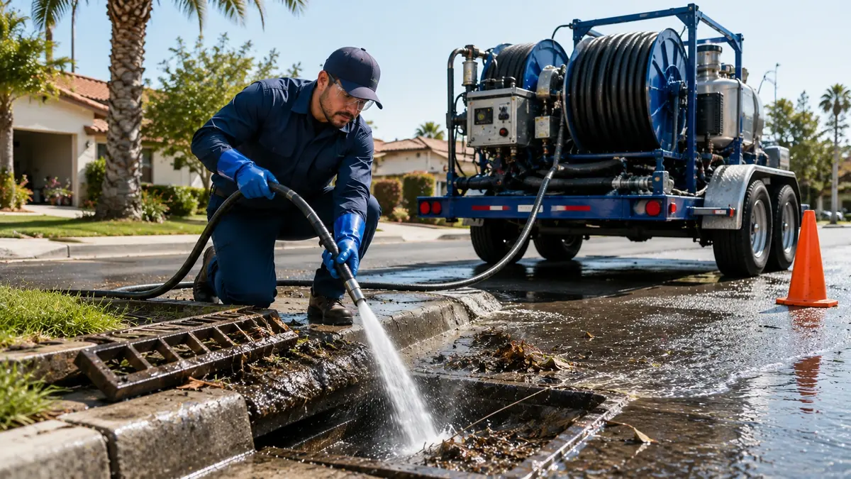 Storm Drain Hydro Jet Cleaning in Carmel Valley