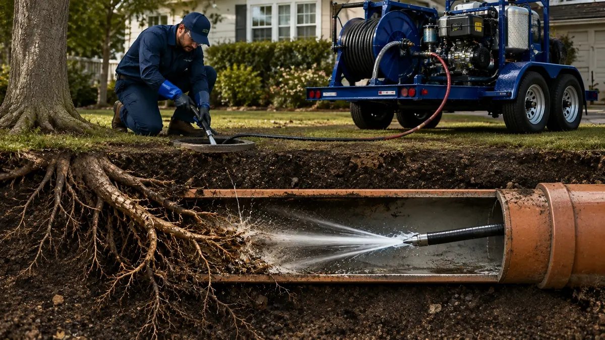 Tree Root Removal with Hydro Jetting in Carmel Valley